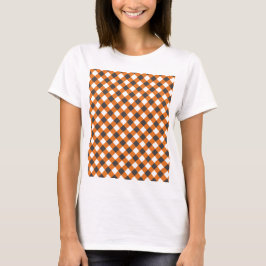 Frauen Sommer Kariert Gingham Kleidung T-Shirt