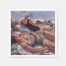 Frauen Sonnenbaden am Strand (von Serebriakova)