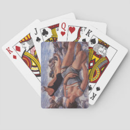 Frauen Sonnenbaden am Strand (von Serebriakova) Spielkarten