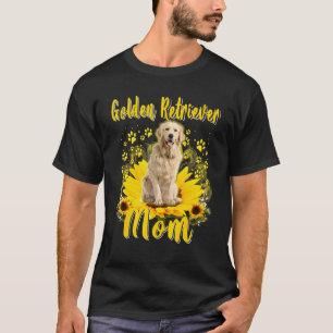Frauen Sonnenblume Golden Retriever Mama Hund Mutt T-Shirt