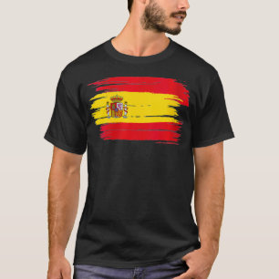 Frauen Spanien Spanisch Barcelona Flagge Madrid La T-Shirt