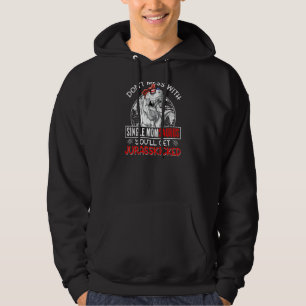 Frauen Spaß Frauen Retro Single Momsaurus Dinosaur Hoodie