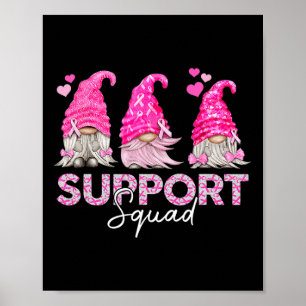 Frauen-Spaß-Gnome unterstützen Squad Brustkrebs-Aw Poster