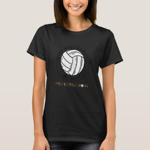 Frauen Spiel würde Volleyball Moms Volleyball vo T-Shirt