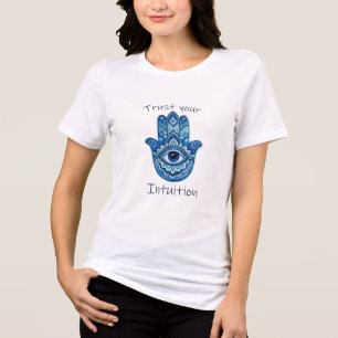Frauen Spiritual Hand Auge T-Shirt – Tri-Blend Shirt