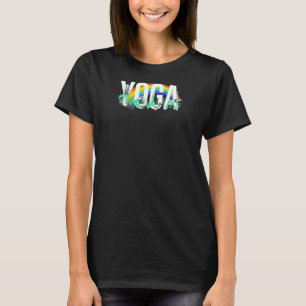 Frauen spirituelles grünes Yoga T-Shirt