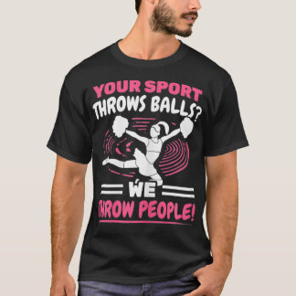 Frauen Sport Wurf Bälle Wir Menschen Cheerleader C T-Shirt