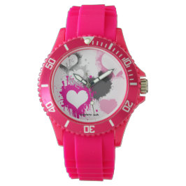 FRAUEN SPORTY PINK LIBERTY DOG WATCH - JEWELRY ARMBANDUHR