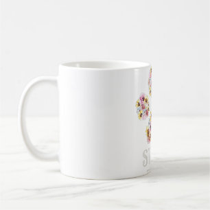 Frauen Staffy Mama Floral Dog Paw Staffordshire Bu Kaffeetasse
