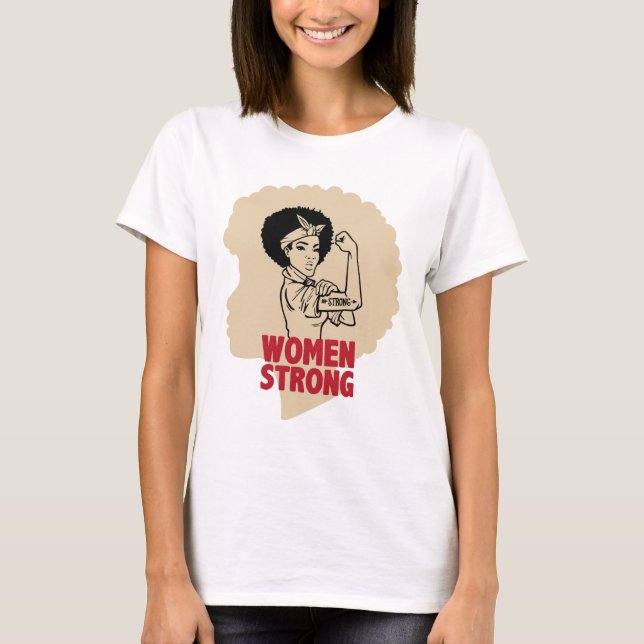 Frauen stark T-Shirt (Vorderseite)