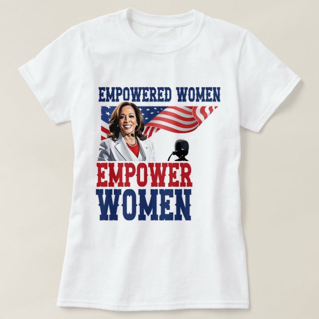 Frauen stärken Frauen Kamala Harris T-Shirt (Design vorne)