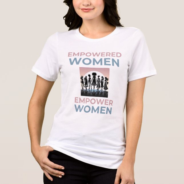 Frauen stärken Tri-Blend shirt (Vorderseite)