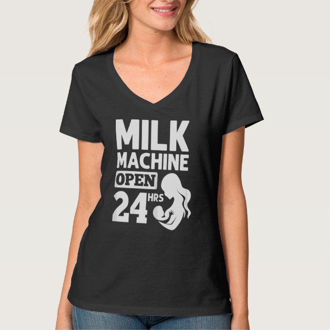 Frauen Stillzeit Neugeborene Stillzeit Milchpumpe  T-Shirt (Vorderseite)