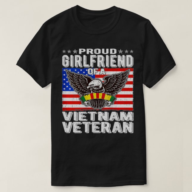 Frauen stolz Freundin eines vietnamesischen Vetera T-Shirt (Design vorne)