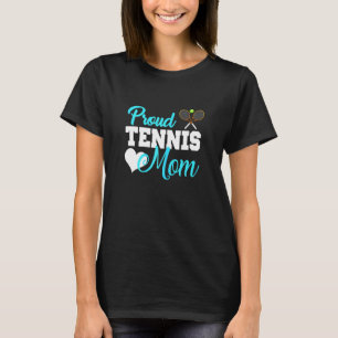 Frauen Stolze Tennismutter Tennisspieler Fans Mutt T-Shirt