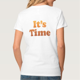 Frauen Sunset 47 Distressed V-Ausschnitt 2-Seite T T-Shirt