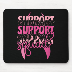 Frauen-Support-Team Brustkrebs-Bewusstsein V-Aussc Mousepad