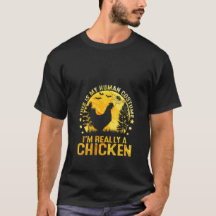 Frauen Süß Halloween Das ist mein menschliches Kos T-Shirt
