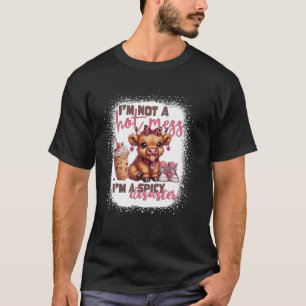 Frauen Süße Highland-Kuh Ich bin kein heisses Durc T-Shirt