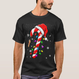 Frauen Süße Weihnachten Candy Cane T-Shirt