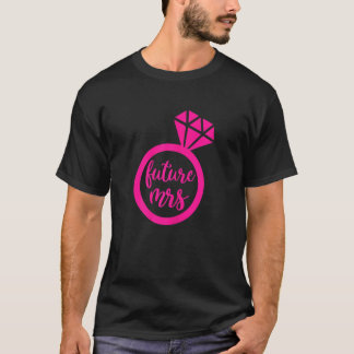 Frauen Süße zukünftige Mrs Verlobung Hochzeit T-Shirt