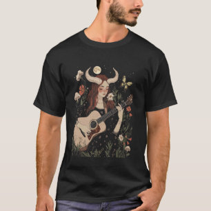 Frauen süßer Teufel Dark Cottagecore T-Shirt