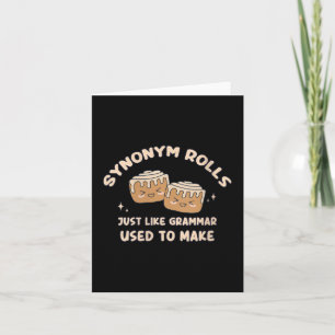 Frauen Synonym Rolls Joke Cinnamon Rolls Grammar P Karte