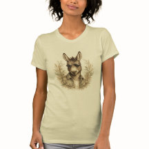 Frauen T-Shirt Cooler Esel