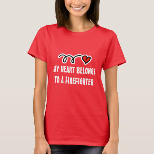 Frauen-T-Shirt für die Ehefrau eines Feuerwehrmann T-Shirt