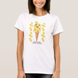 Frauen T-Shirt Lucia Limone Creamy Dreamies