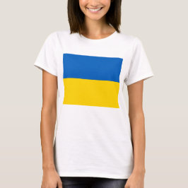 Frauen T Shirt mit der Flagge der Ukraine