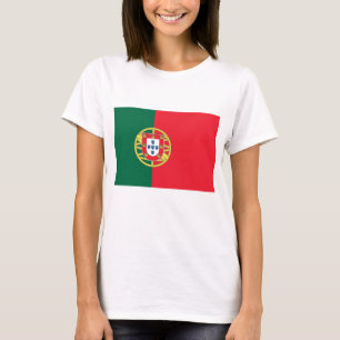 Frauen T Shirt mit der Flagge Portugals