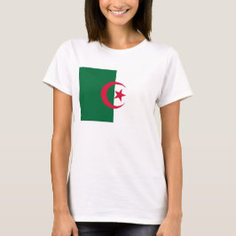 Frauen T Shirt mit Flagge Algeriens