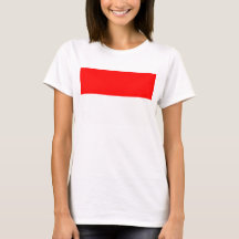 Frauen T Shirt mit Flagge Indonesiens