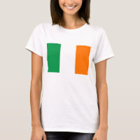 Frauen T Shirt mit Flagge Irlands