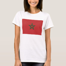 Frauen T Shirt mit Flagge Marokkos