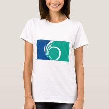 Frauen T-Shirt mit Flagge von Ottawa, Kanada