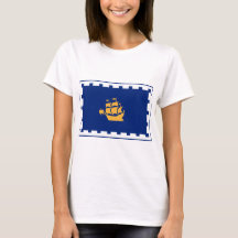 Frauen-T-Shirt mit Flagge von Quebec City, Kanada