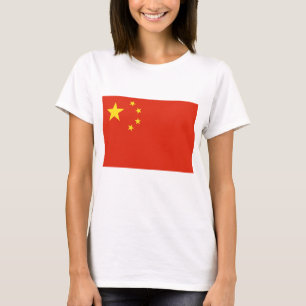 Frauen T Shirt mit Flaggen der China