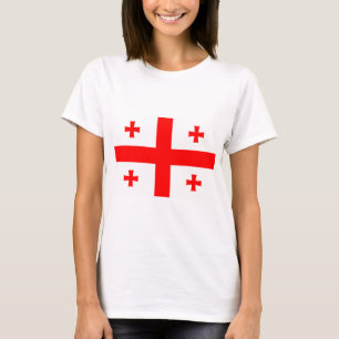 Frauen T Shirt mit georgischer Flagge