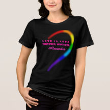 Frauen T-Shirt mit individuellem Namen für Paare -