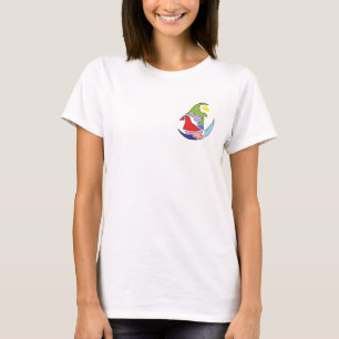 Frauen-T - Shirt mit stilvollem Entwurf