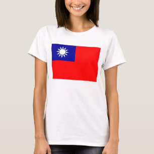 Frauen T Shirt mit taiwanischer Flagge