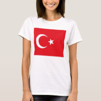 Frauen T Shirt mit türkischer Flagge