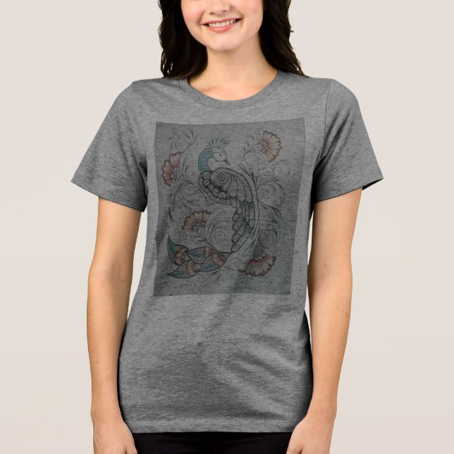 Frauen T-Shirt Tri-Blend Shirt (Vorderseite)