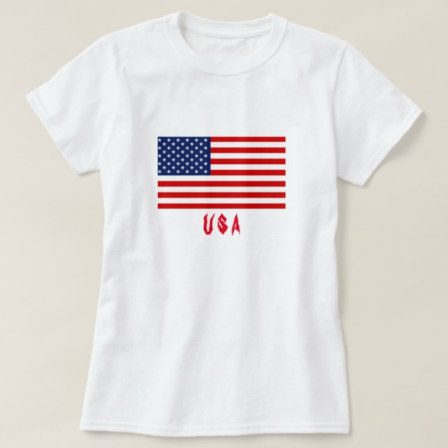 Frauen-T - Shirt USA (Design vorne)