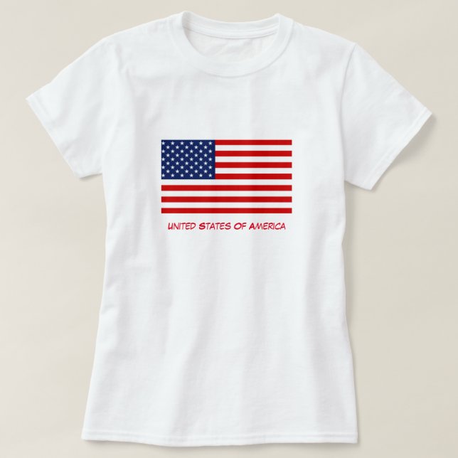Frauen-T - Shirt USA (Design vorne)