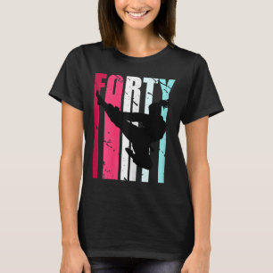 Frauen Taekwondo 40. Geburtstag Martial Arts Karat T-Shirt