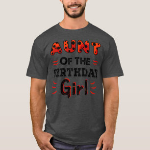 Frauen Tante des Geburtstagsmädchens Marienkäfer T T-Shirt