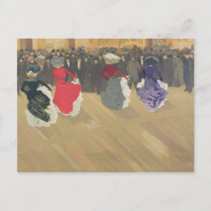 Frauen tanzen die Dosen Postkarte